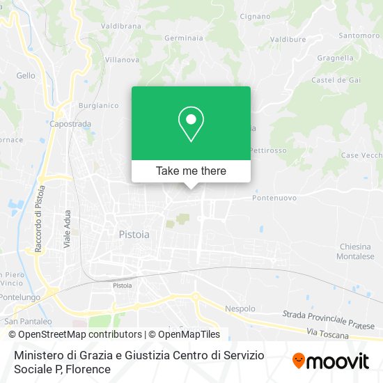 Ministero di Grazia e Giustizia Centro di Servizio Sociale P map