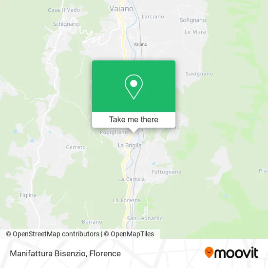 Manifattura Bisenzio map