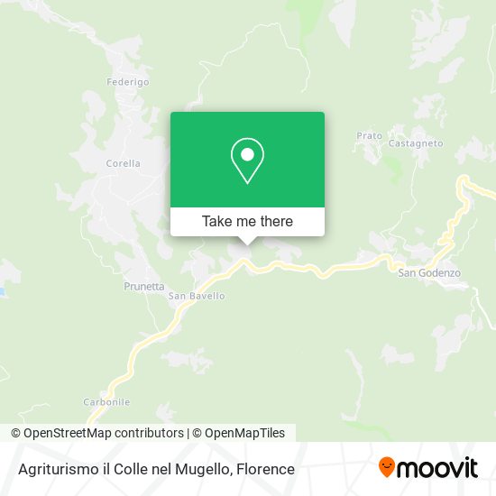Agriturismo il Colle nel Mugello map