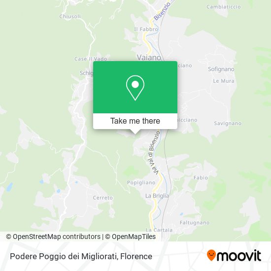 Podere Poggio dei Migliorati map