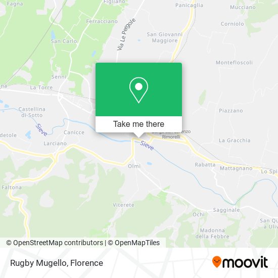 Rugby Mugello map