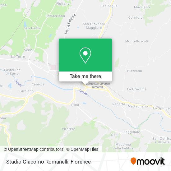 Stadio Giacomo Romanelli map