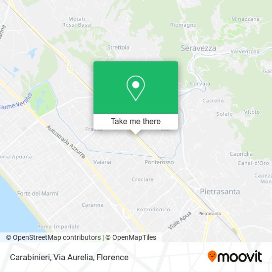 Carabinieri, Via Aurelia map