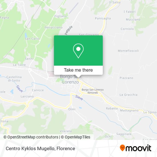 Centro Kyklos Mugello map