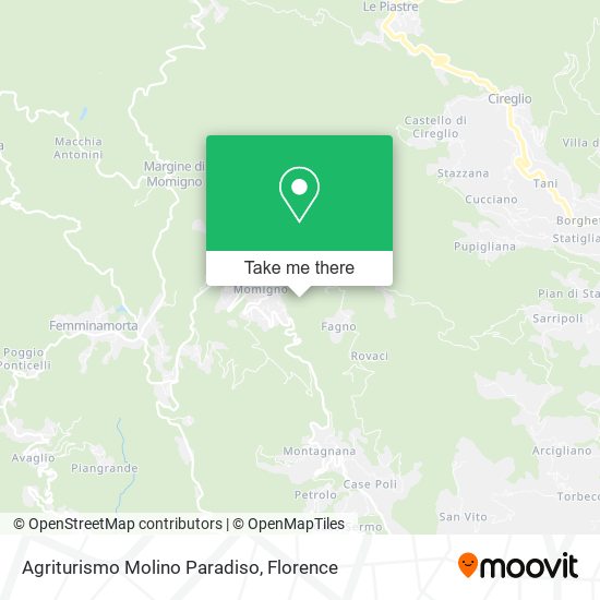 Agriturismo Molino Paradiso map