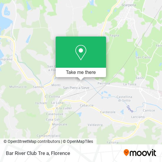 Bar River Club Tre a map
