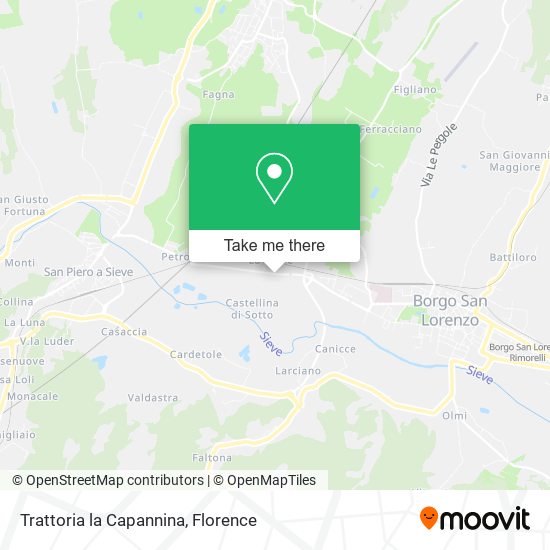 Trattoria la Capannina map