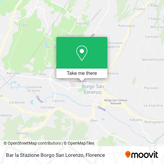 Bar la Stazione Borgo San Lorenzo map