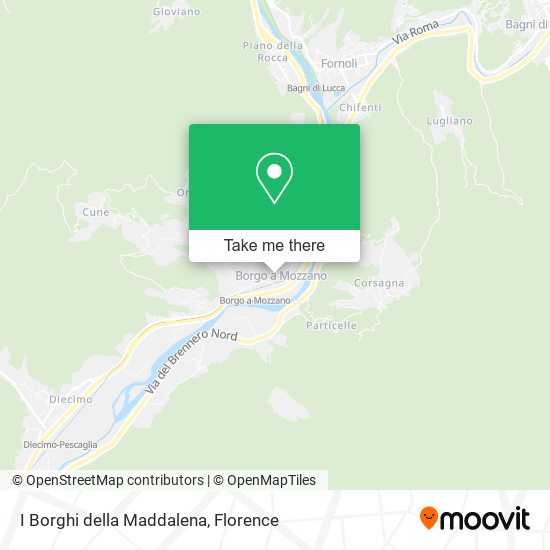 I Borghi della Maddalena map
