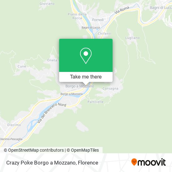 Crazy Poke Borgo a Mozzano map