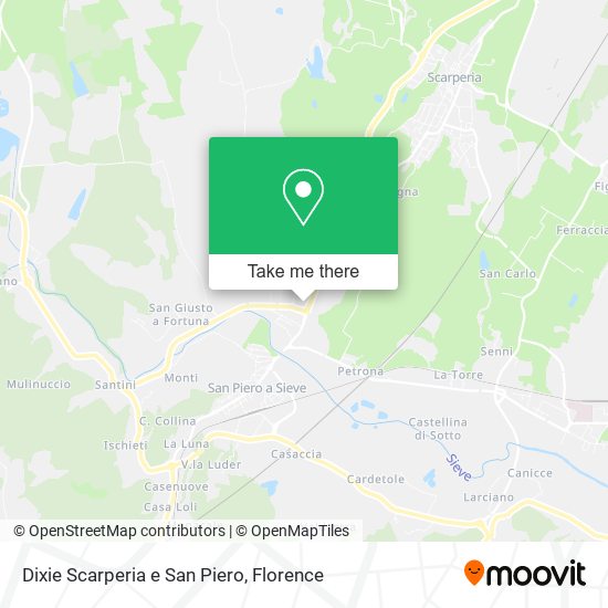Dixie Scarperia e San Piero map