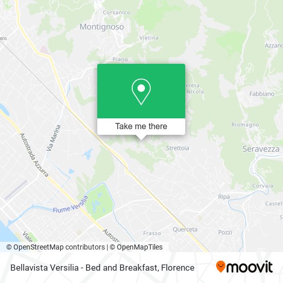 Bellavista Versilia - Bed and Breakfast map