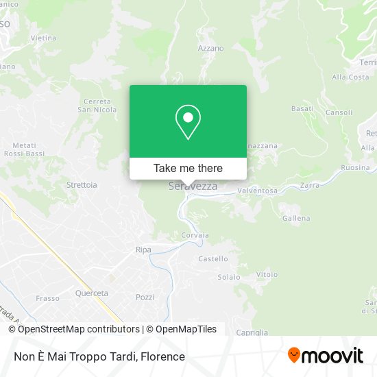 Non È Mai Troppo Tardi map