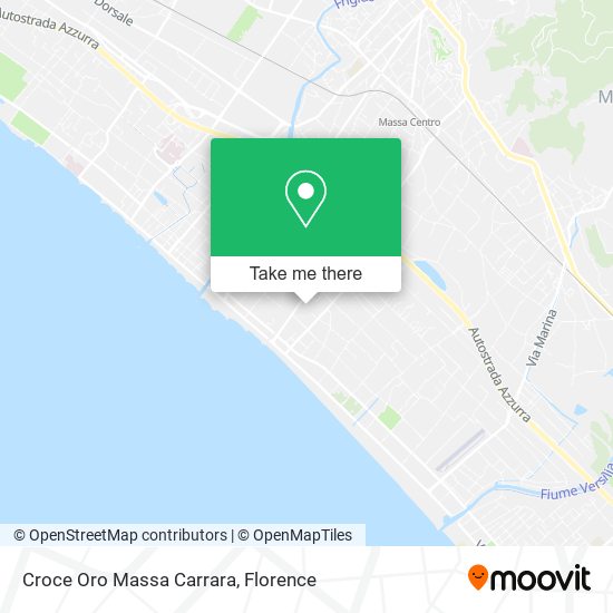 Croce Oro Massa Carrara map