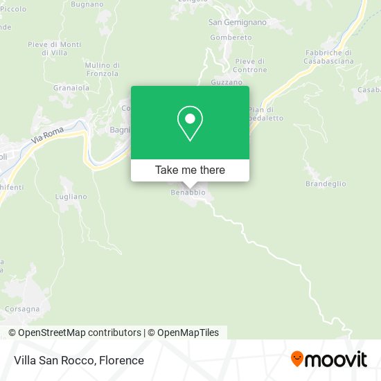 Villa San Rocco map