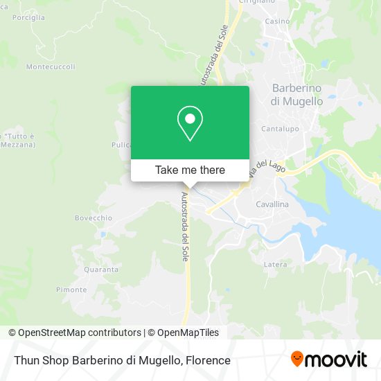 Thun Shop Barberino di Mugello map