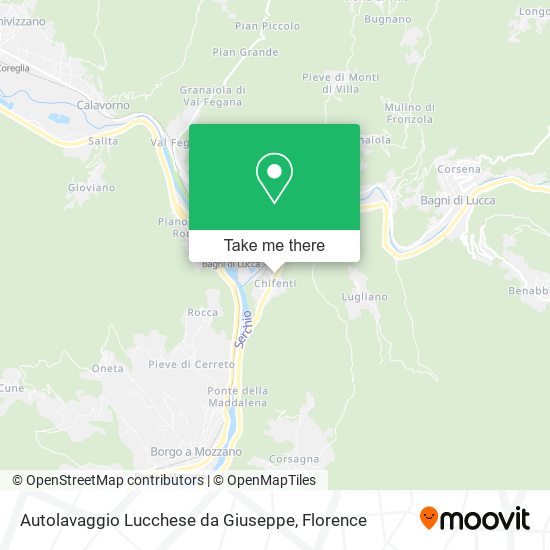 Autolavaggio Lucchese da Giuseppe map