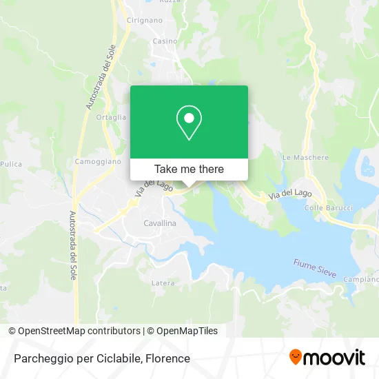 Parcheggio per Ciclabile map