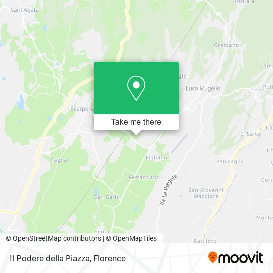 Il Podere della Piazza map