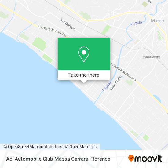 Aci Automobile Club Massa Carrara map