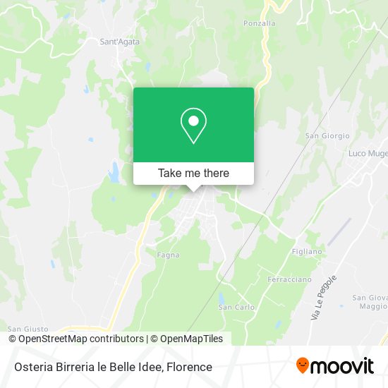 Osteria Birreria le Belle Idee map