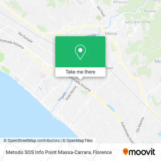 SOS Method Info Point Massa-Carrara map