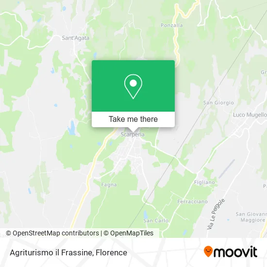 Agriturismo il Frassine map