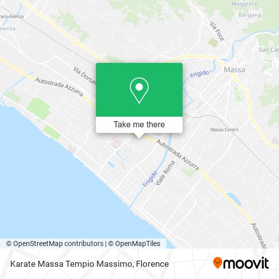 Karate Massa Tempio Massimo map