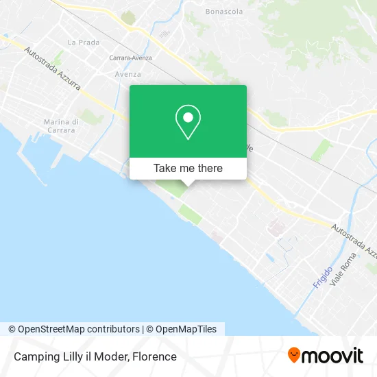 Camping Lilly il Moder map