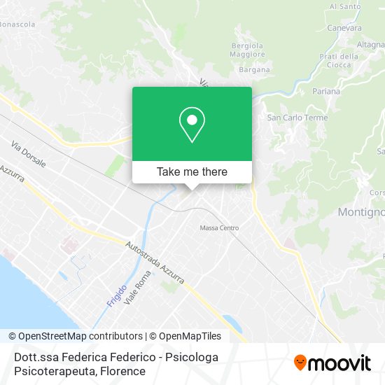 Dott.ssa Federica Federico - Psicologa Psicoterapeuta map