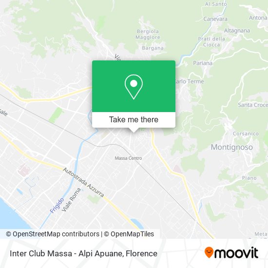 Inter Club Massa - Alpi Apuane map