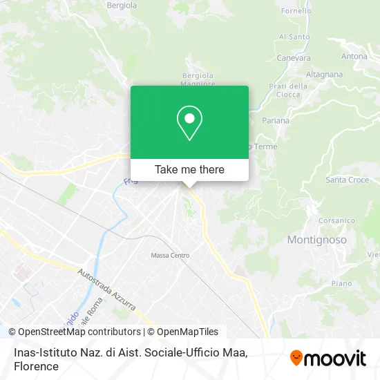 Inas-Istituto Naz. di Aist. Sociale-Ufficio Maa map