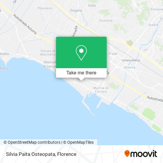 Silvia Paita Osteopata map
