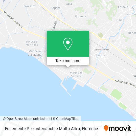 Follemente Pizzosteriapub e Molto Altro map