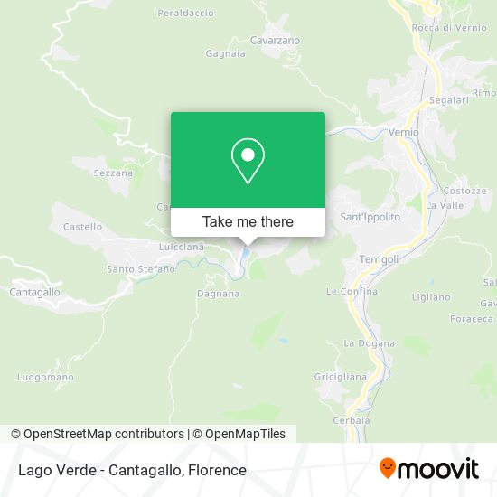 Lago Verde - Cantagallo map