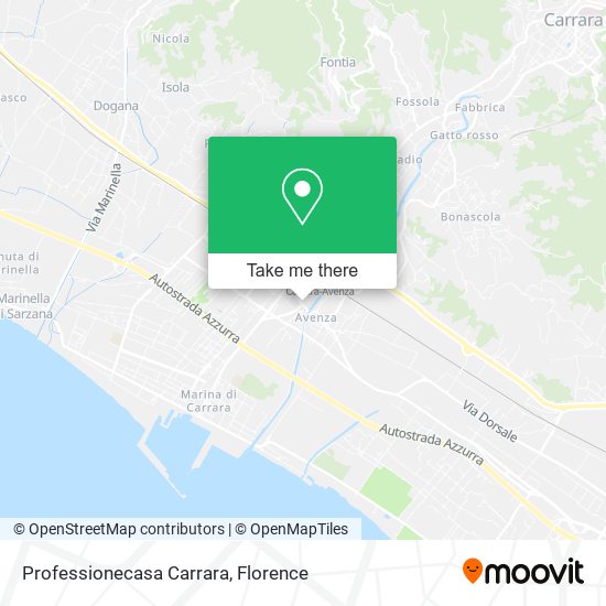 Professionecasa Carrara map