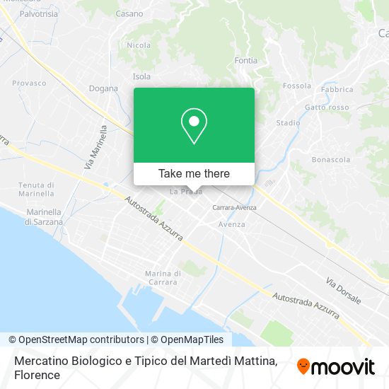Mercatino Biologico e Tipico del Martedì Mattina map
