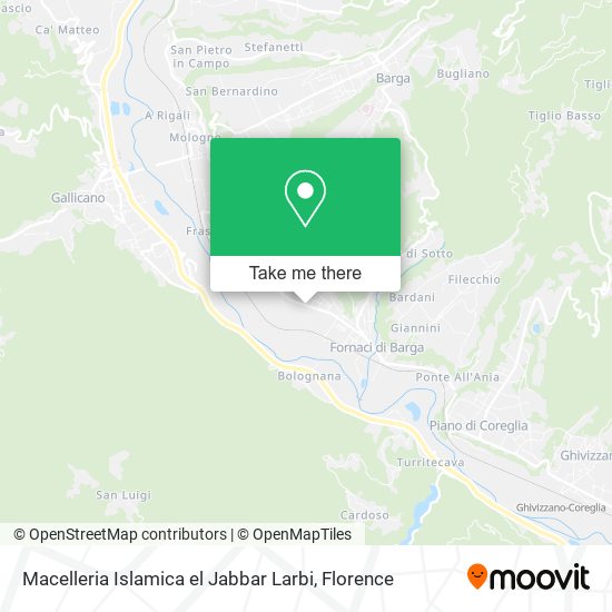 Macelleria Islamica el Jabbar Larbi map