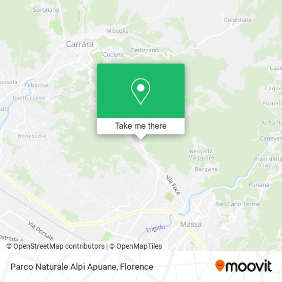 Parco Naturale Alpi Apuane map