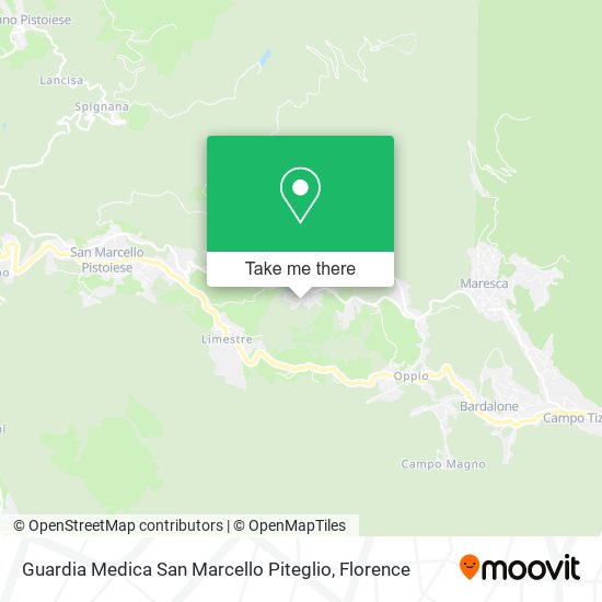 Guardia Medica San Marcello Piteglio map