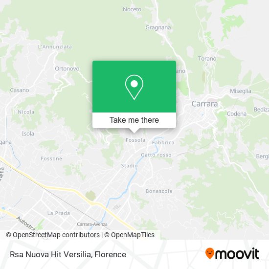 Rsa Nuova Hit Versilia map