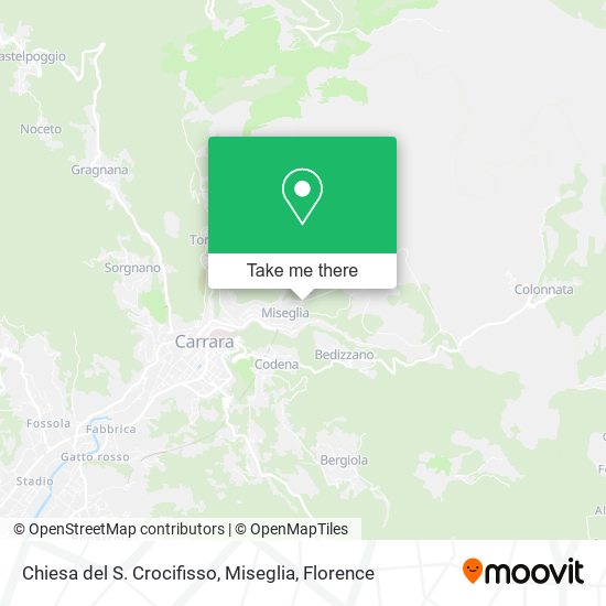 Chiesa del S. Crocifisso, Miseglia map