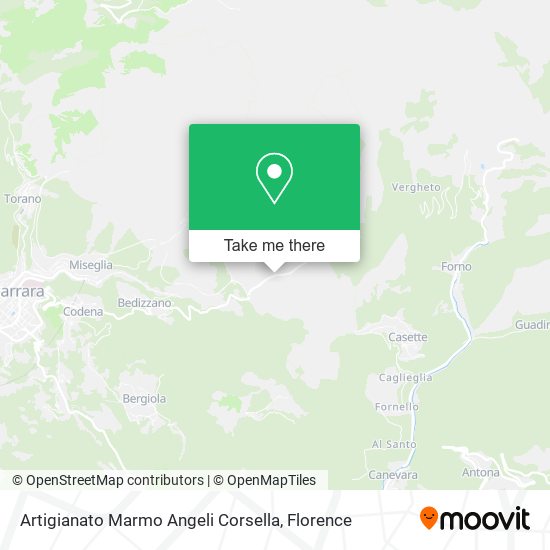 Artigianato Marmo Angeli Corsella map