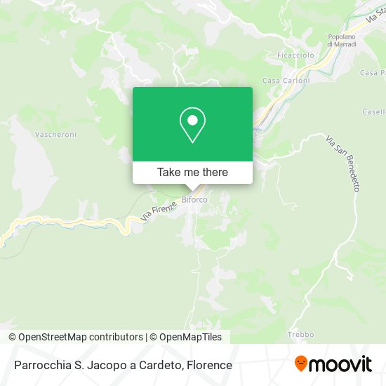 Parrocchia S. Jacopo a Cardeto map