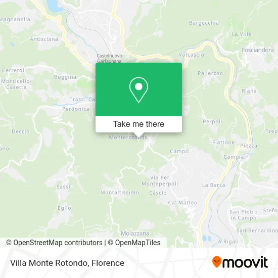 Villa Monte Rotondo map