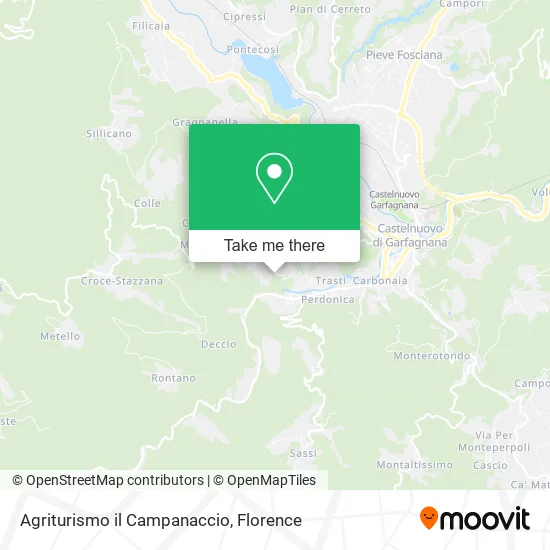 Agriturismo il Campanaccio map