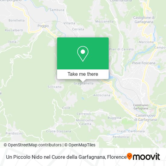 Un Piccolo Nido nel Cuore della Garfagnana map