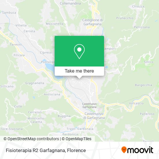 Fisioterapia R2 Garfagnana map