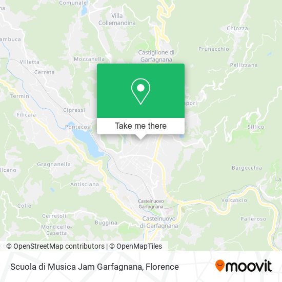 Scuola di Musica Jam Garfagnana map