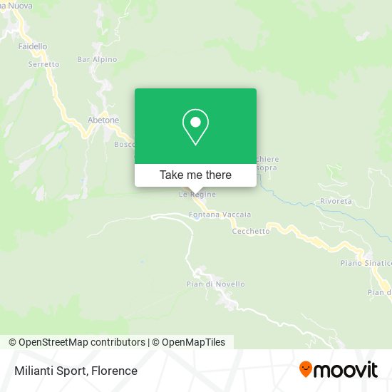 Milianti Sport map